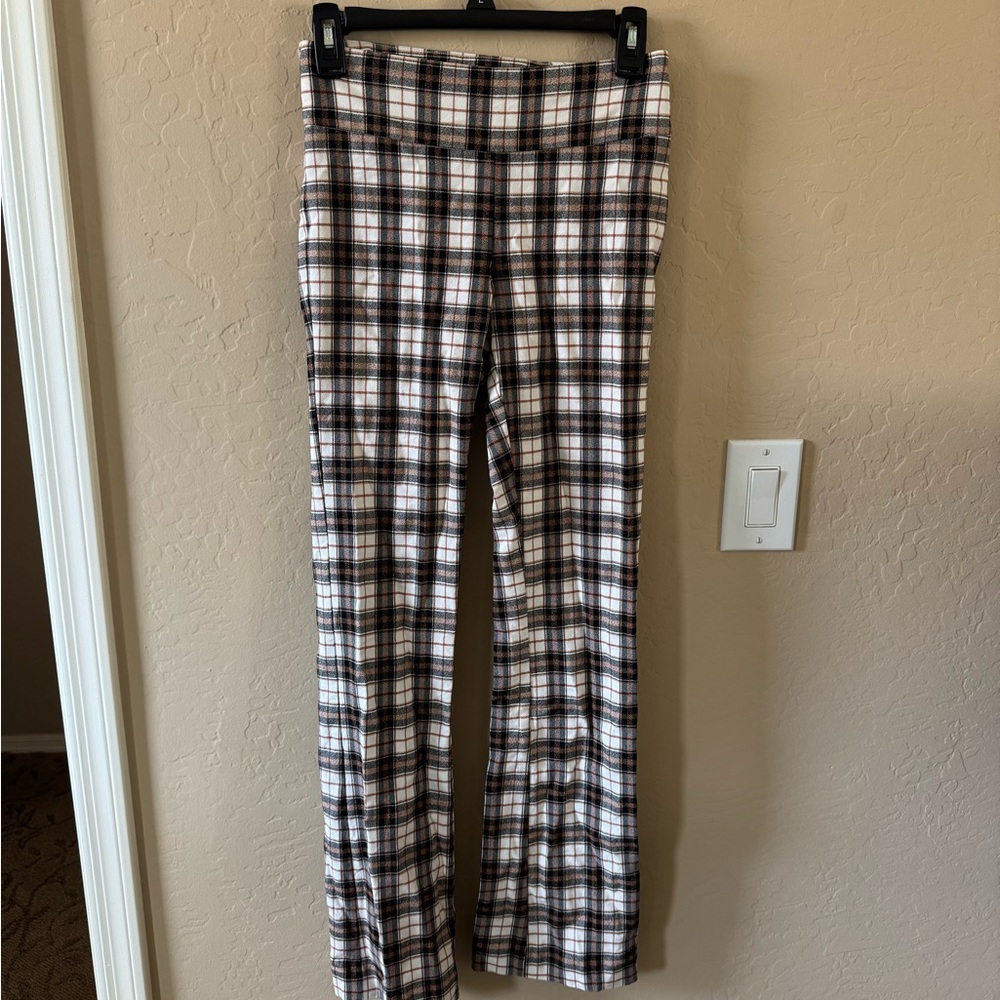 Plaid Flare Pants size S